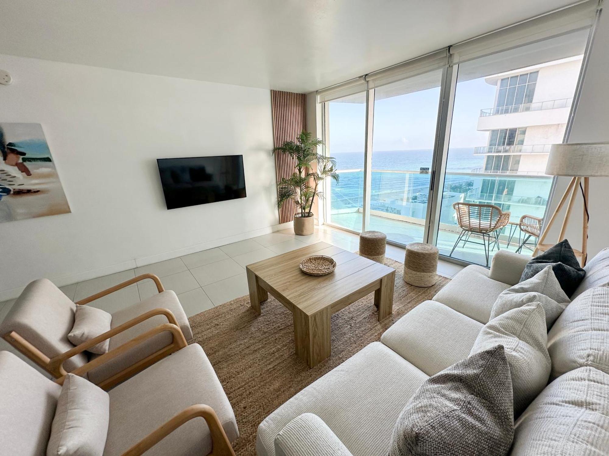 Apartamento Departamento frente al mar con salida directa a playa. Hollywood Exterior foto